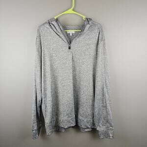 Hickey Freeman New York Gray 1/4 Zip Lightweight Pullover Size Large